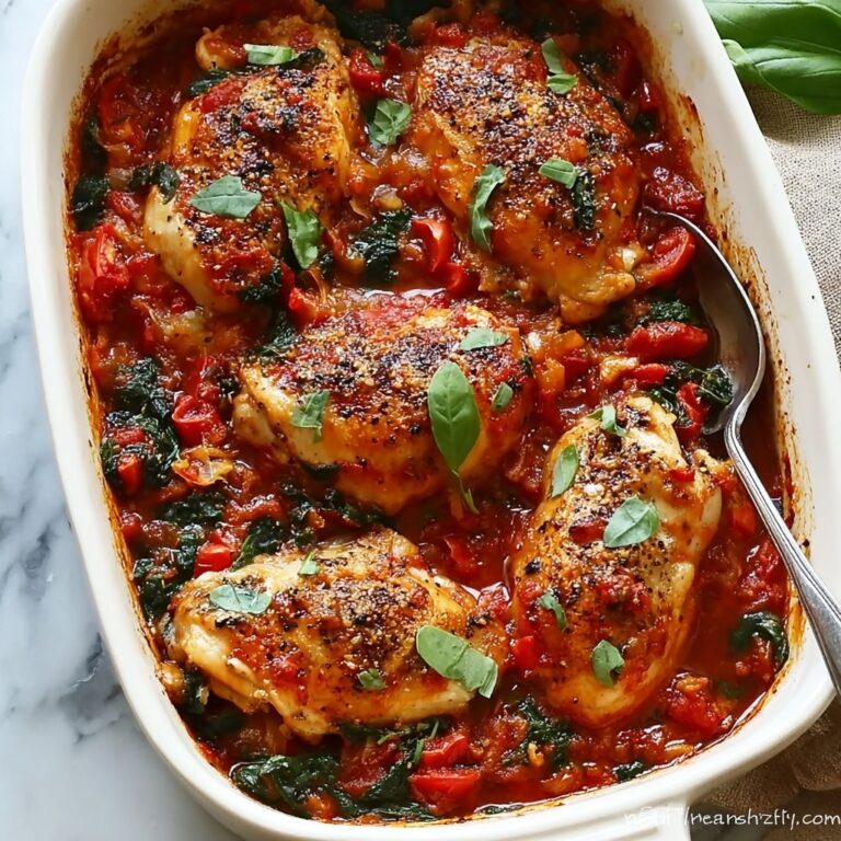 Savory Baked Chicken Arrabbiata: A Comforting Weeknight Meal Recipe