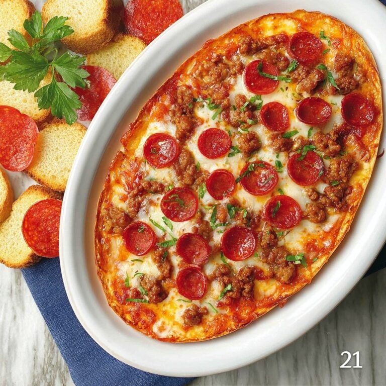 Hot Honey Pepperoni and Sausage Pizza Dip Recipe
