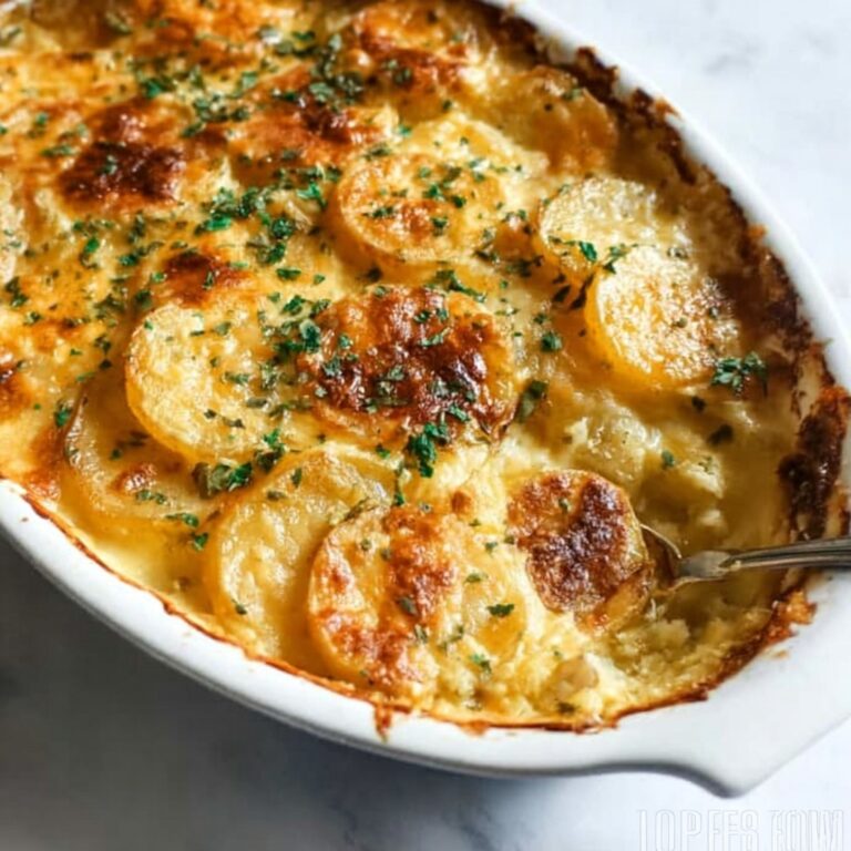 Dad’s Creamy & Cheesy Au Gratin Potatoes Recipe
