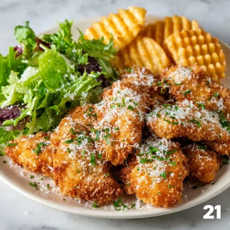 Easy Baked Garlic Parmesan Chicken Tenders Recipe