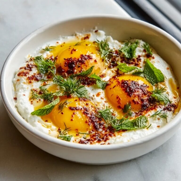 Turkish Eggs (Cilbir) with Garlicky Yogurt and Spicy Chili Butter Recipe
