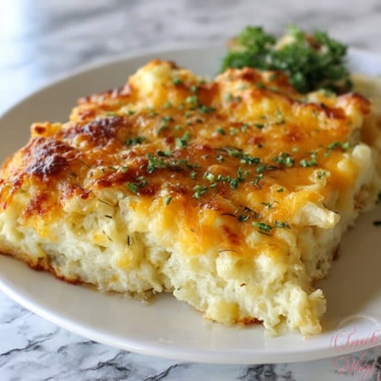 Cheesy Hashbrown Casserole with Cornflake Topping Recipe