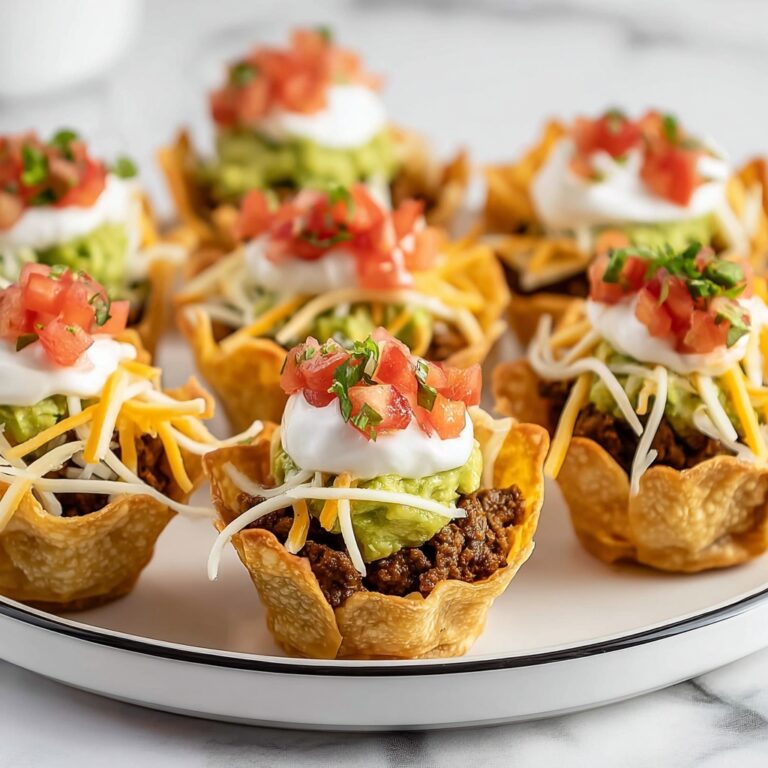 Taco Bites with Wonton Wrapper Shells Recipe