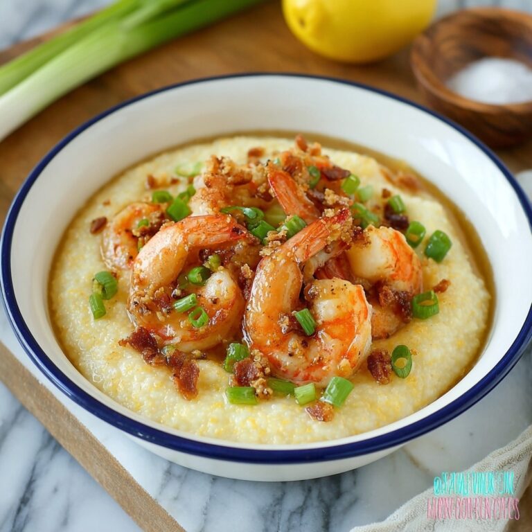 Creamy Shrimp and Grits with Bacon and Lemon Recipe