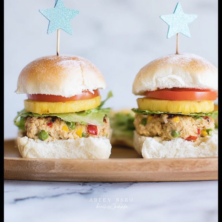 Tropical Beef Burgers with Grilled Pineapple and Spiced Yogurt Sauce Recipe