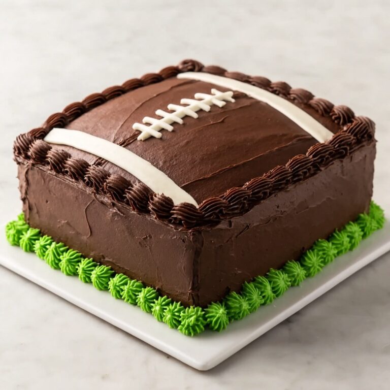 Football Cake Design: Chocolate Cake for Game Day Party Recipe