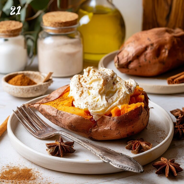 Baked Sweet Potato with Cinnamon Butter Recipe