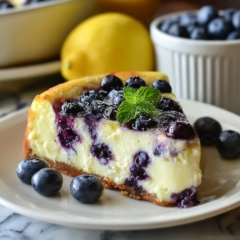 High-Protein Lemon Blueberry Breakfast Bake with Cottage Cheese Recipe