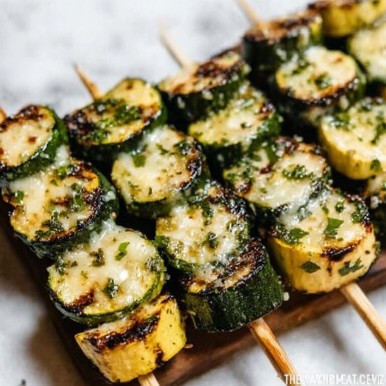 Garlic Butter Zucchini Skewers Recipe