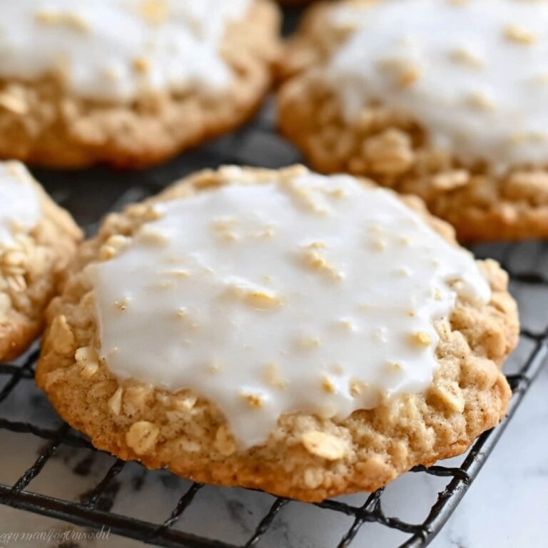 Iced Oatmeal Cookies – Crumbl Copycat Recipe