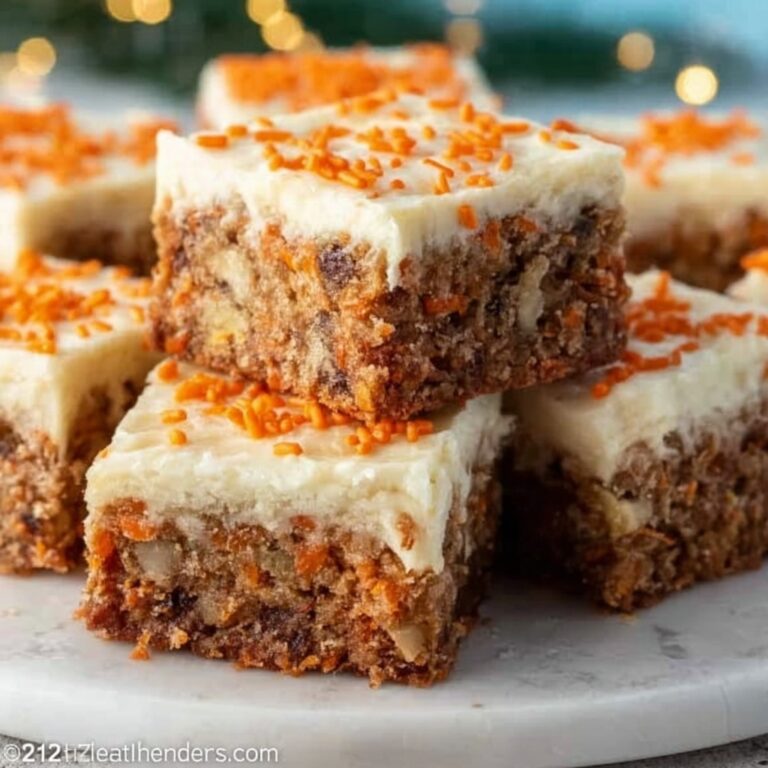 No Sugar Cottage Cheese Carrot Cake Bars Recipe