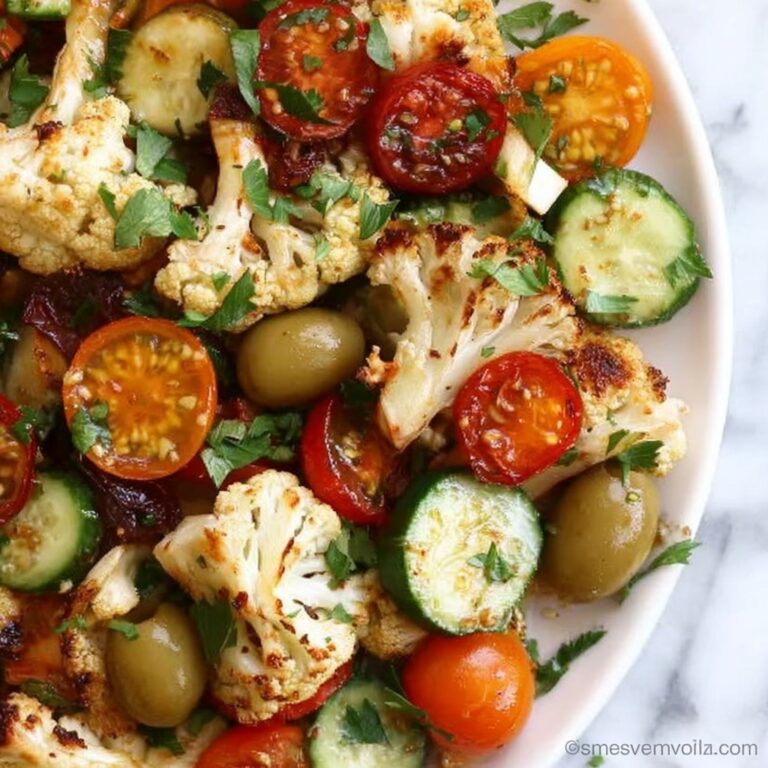 Mediterranean Roasted Cauliflower Salad Recipe