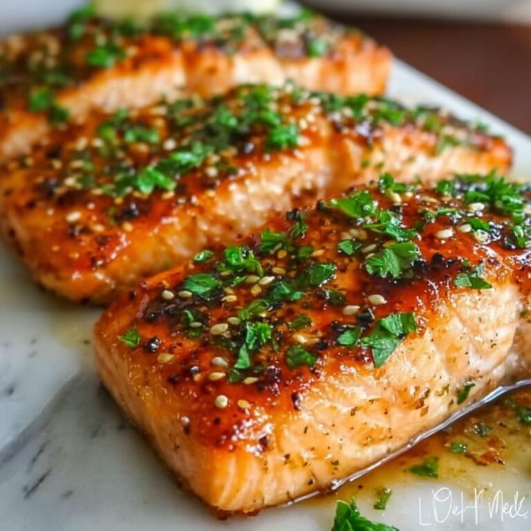 Honey Garlic Baked Salmon Recipe