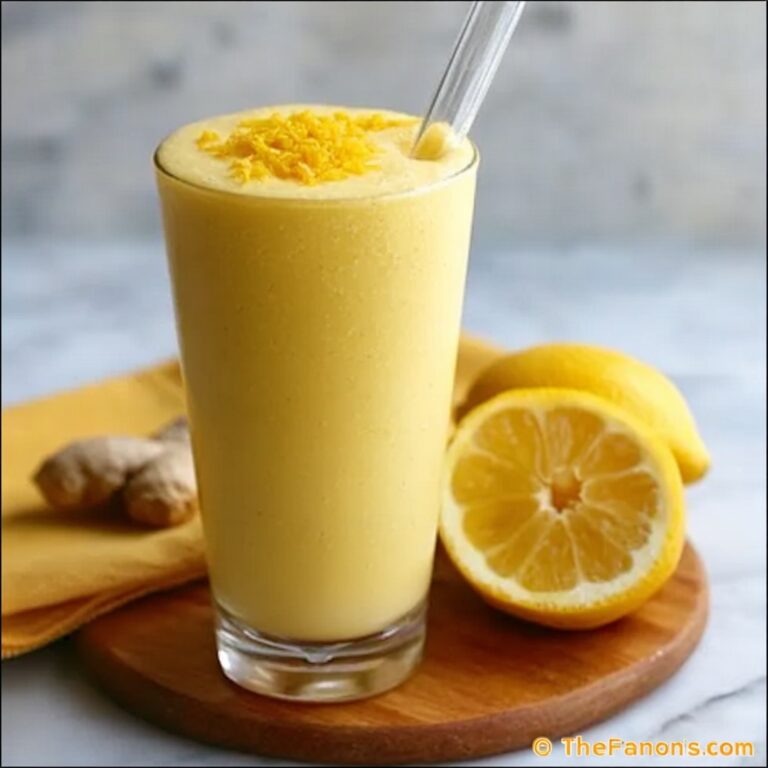 Fresh Lemon Ginger Detoxifying Smoothie Recipe