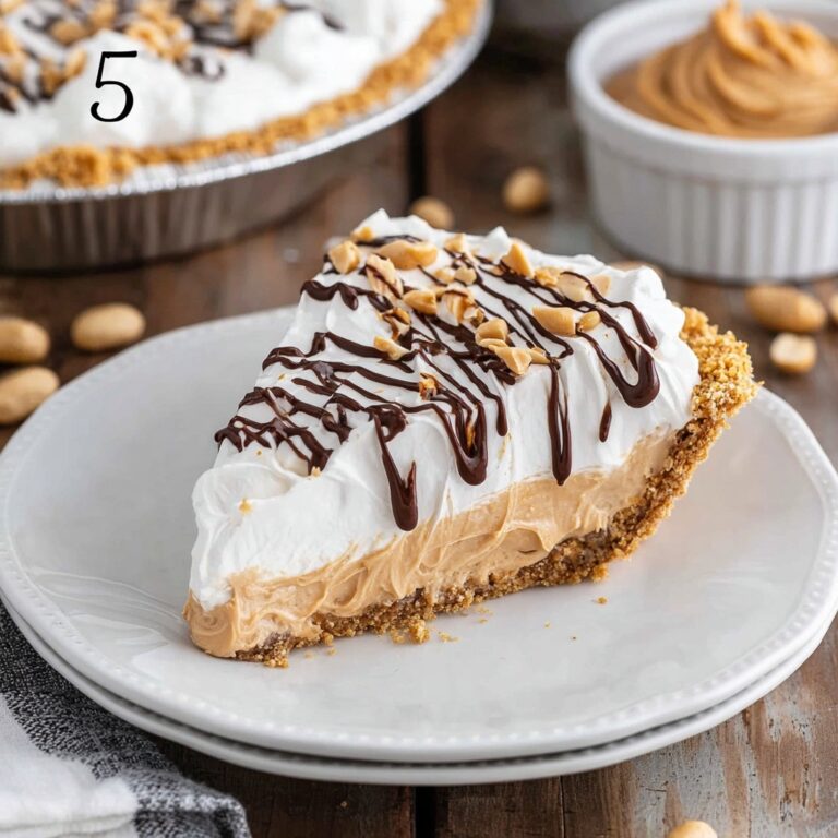 No Bake Peanut Butter Pie Recipe
