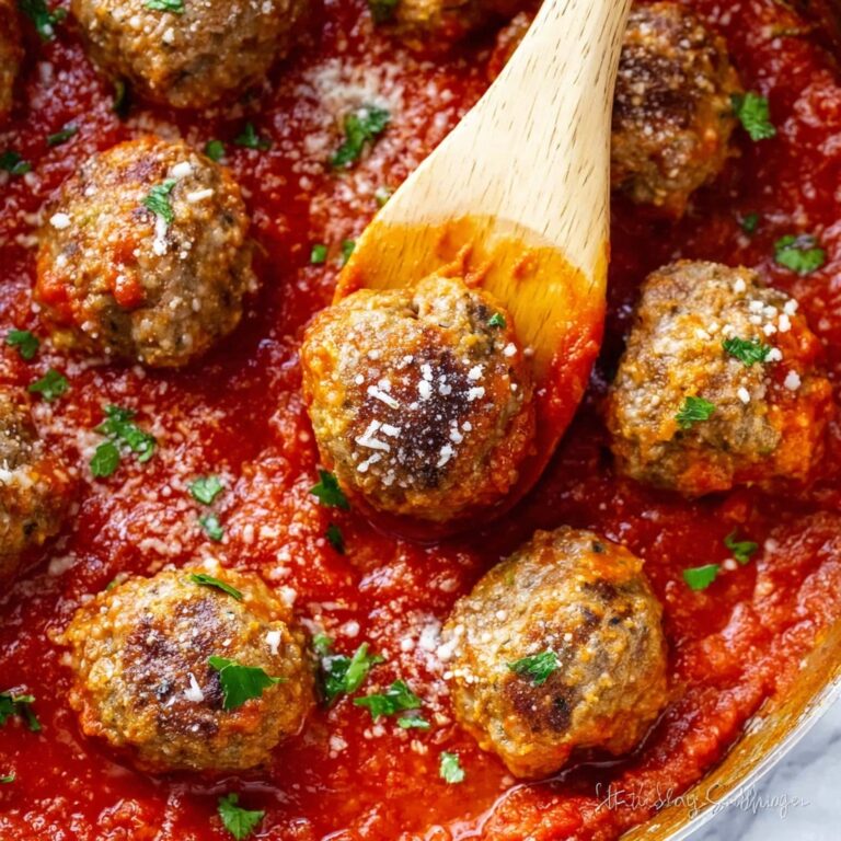 Turkey Ricotta Meatballs in Spicy Tomato Sauce Recipe