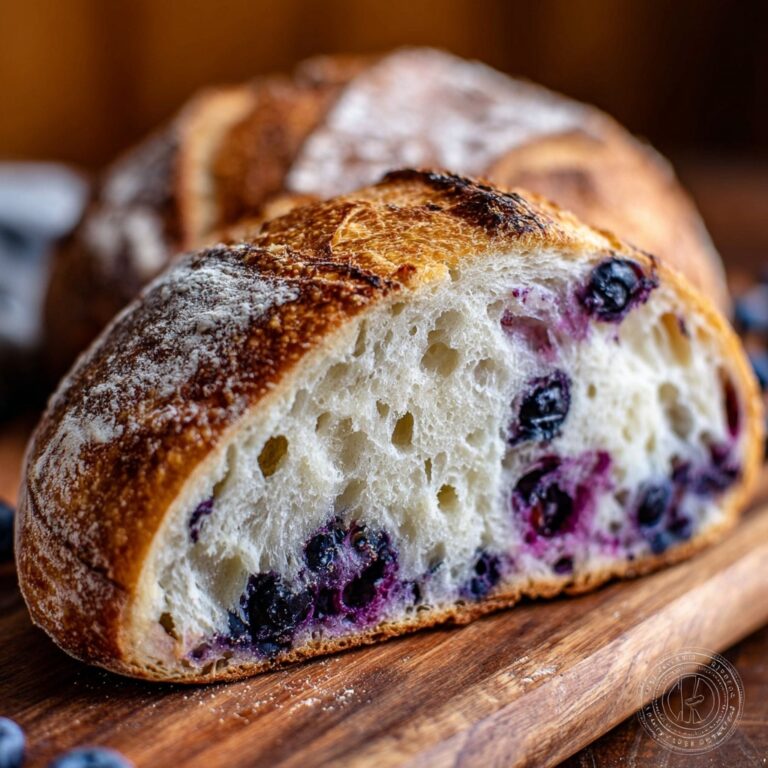 Lemon Blueberry Sourdough Bread: Juicy & Creamy Bliss Recipe