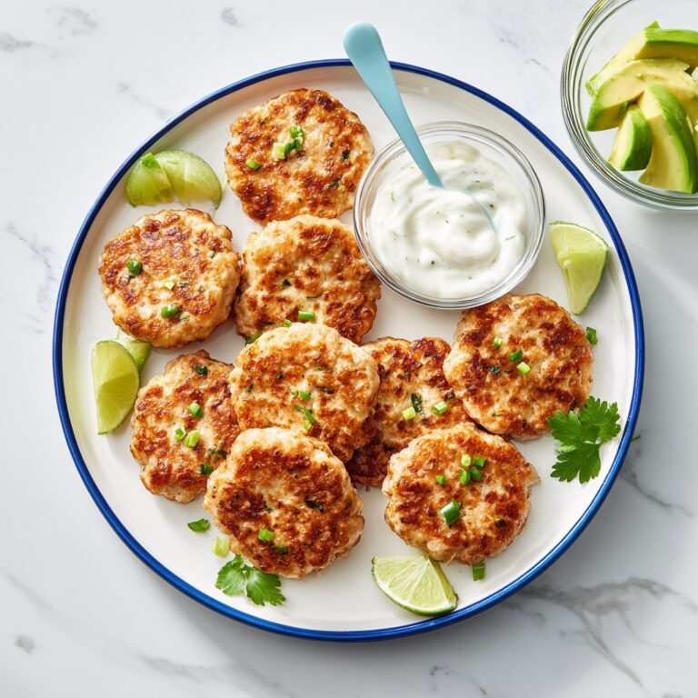 Salmon Fish Cakes with Avocado and Yogurt & Lime Dressing Recipe