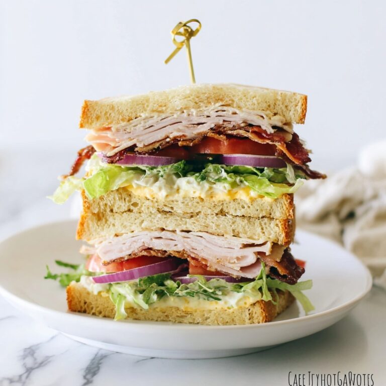 Turkey Bacon Avocado Sandwich with Mayo, Sour Cream, and Mustard Recipe