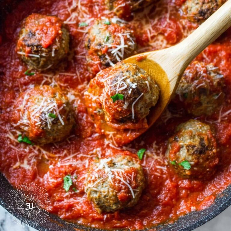 Turkey Ricotta Meatballs in Tomato Sauce Recipe