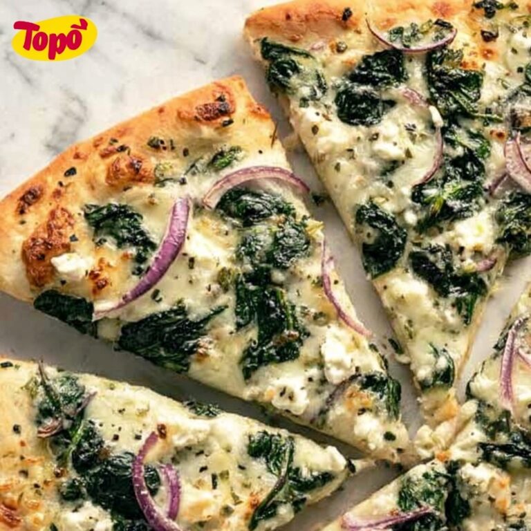 Tasty Spinach and Feta Flatbread Pizza Recipe
