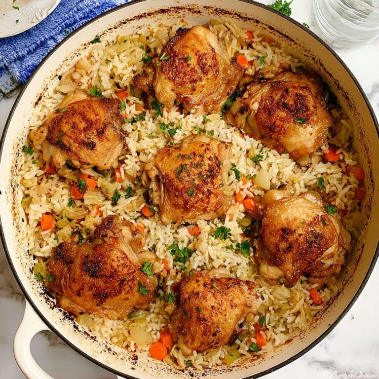 One Pan Chicken and Rice Bake Recipe