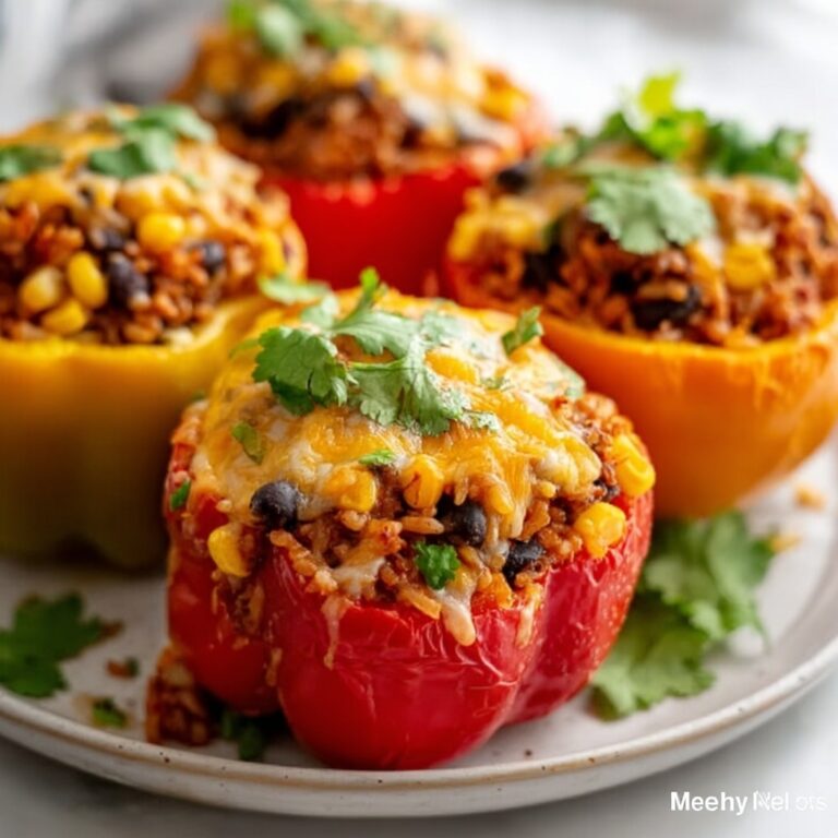 Beef Chili Taco Stuffed Peppers Recipe
