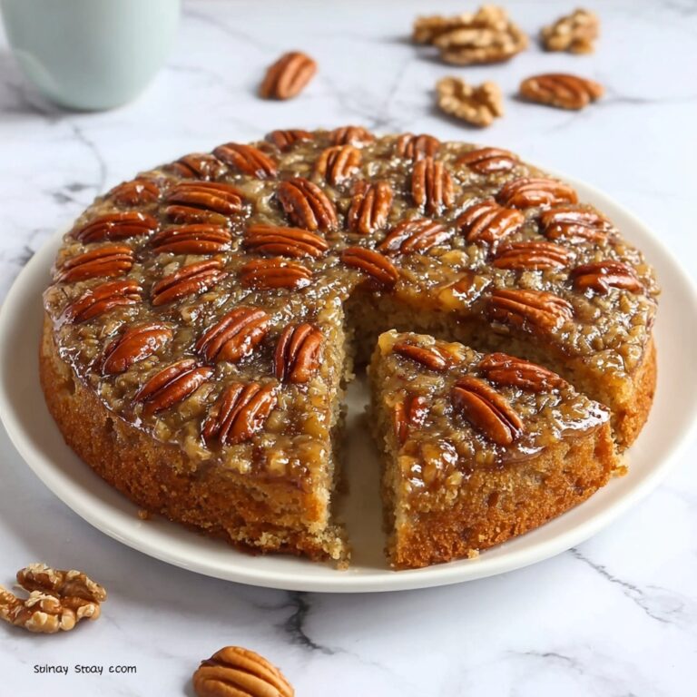 Vegan Pecan Upside Down Cake: A Cozy Dessert Delight Recipe
