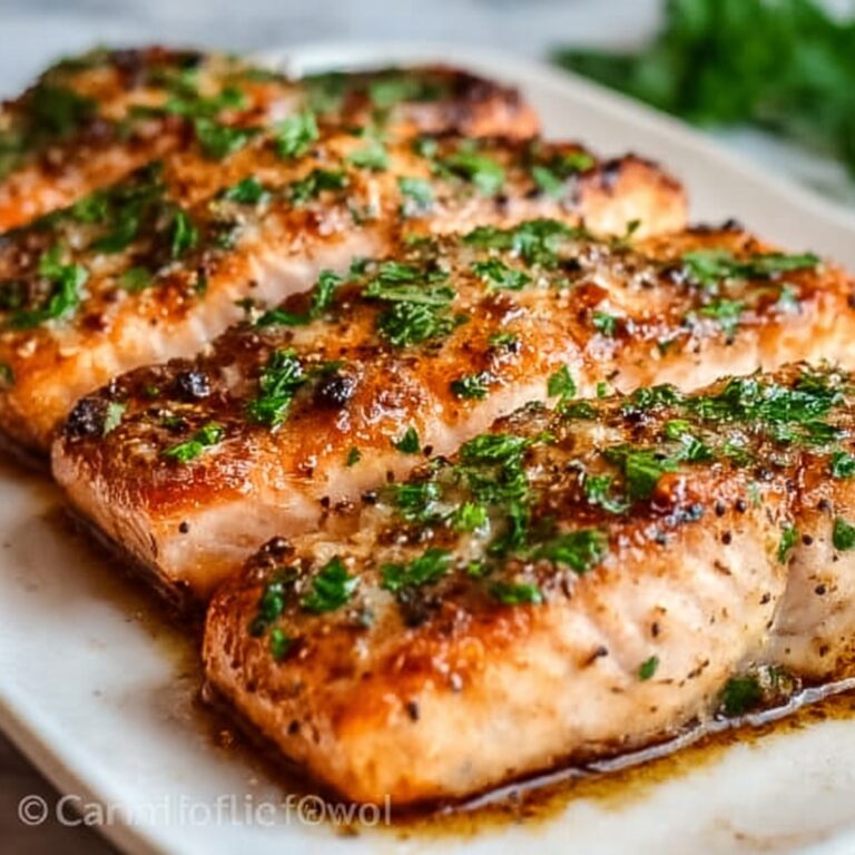 Sweet and Savory Baked Salmon with Brown Sugar and Honey Glaze Recipe
