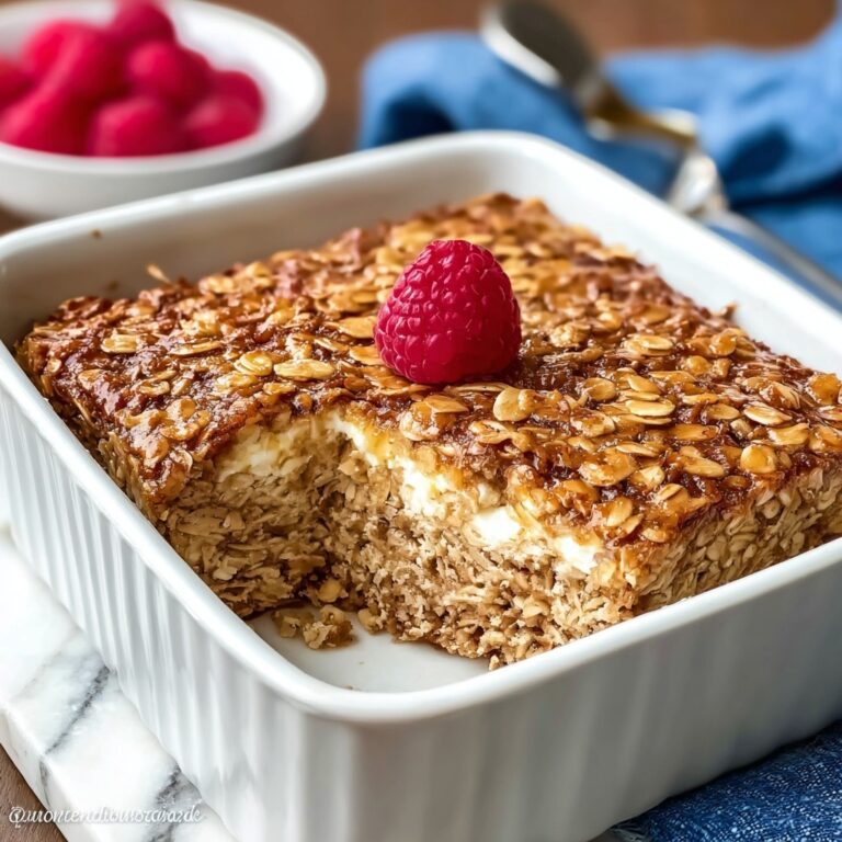 Cinnamon Cottage Cheese Oatmeal Bake for Cozy Mornings Recipe