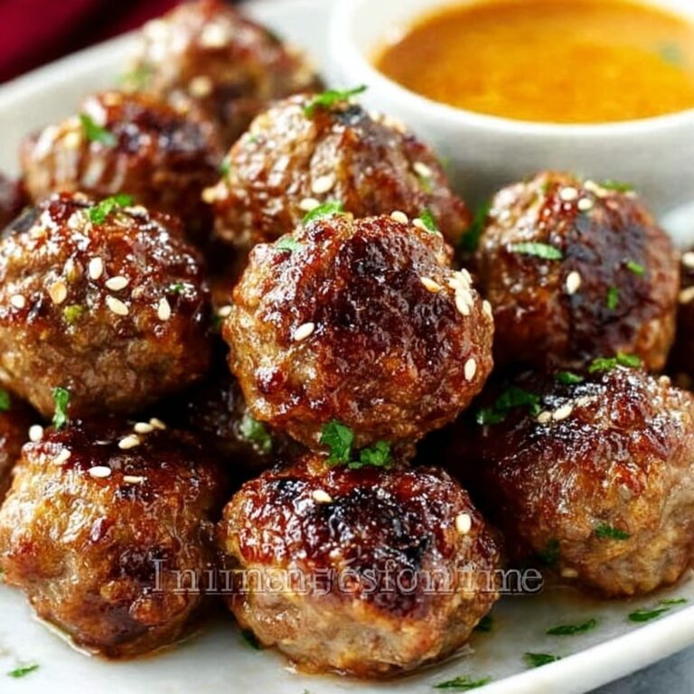Korean BBQ Meatballs with Spicy Mayo Dip Recipe