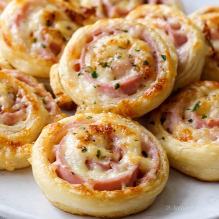 Valentine’s Day Ham and Cheese Pinwheels (Easy Party Bites) Recipe