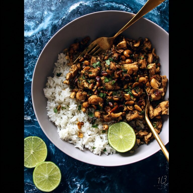 Ginger Peanut Chicken with Coconut Rice Recipe