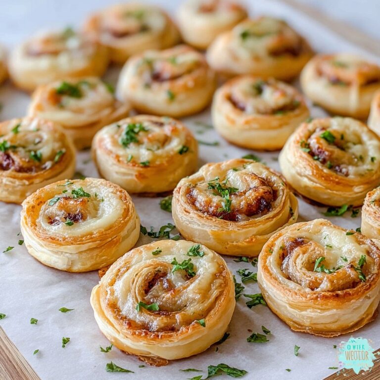 Prosciutto and Cheese Puff Pastry Pinwheels Recipe