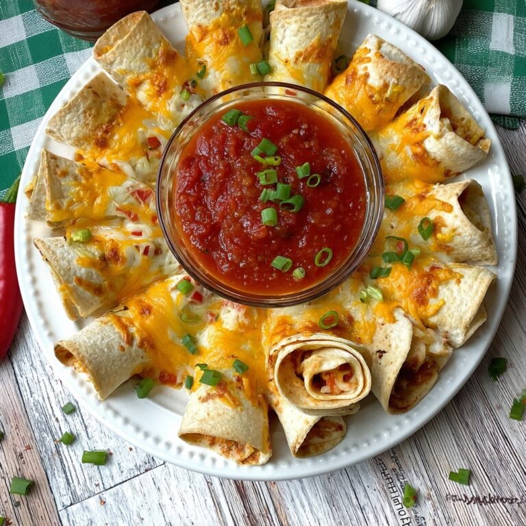 Blooming Chicken Quesadilla Ring Recipe