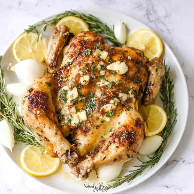 Crispy Oven-Roasted Spatchcock Chicken with Herbs and Garlic Recipe