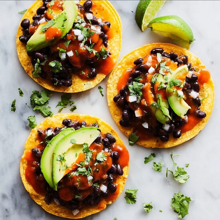 Savory Black Bean Tostadas in 30 Minutes or Less Recipe