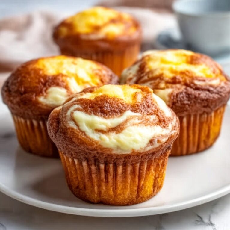 Fluffy Pumpkin Cream Cheese Swirl Muffins Recipe