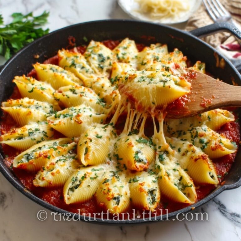 Creamy Spinach and Ricotta Stuffed Shells with Marinara Recipe