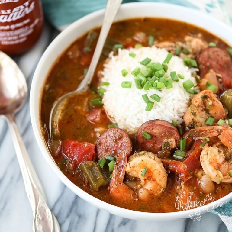 Chicken, Sausage, and Shrimp Gumbo Recipe