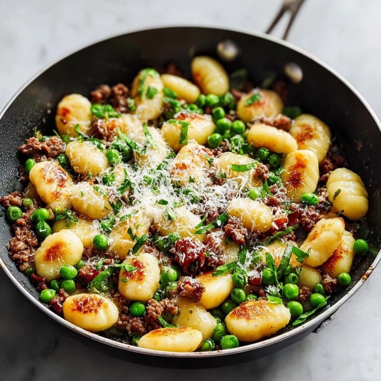 Gnocchi with Peas and Sausage (One-Pan Dinner) Recipe