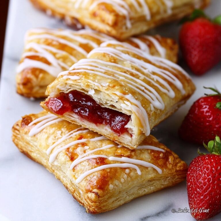 Easy Strawberry Toaster Strudels with Icing Recipe