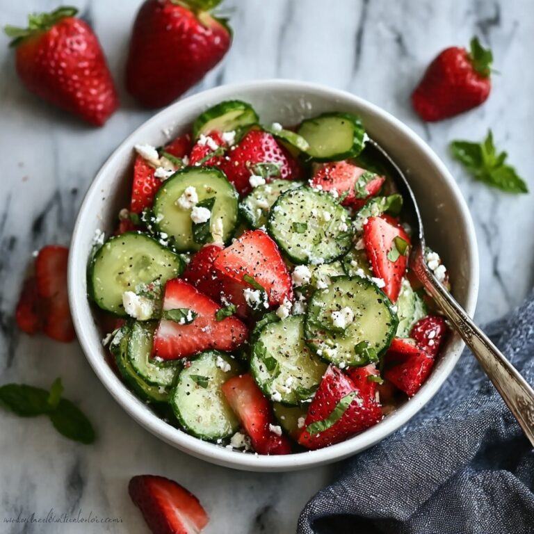 Refreshing Strawberry Cucumber Salad with Feta Bliss Recipe