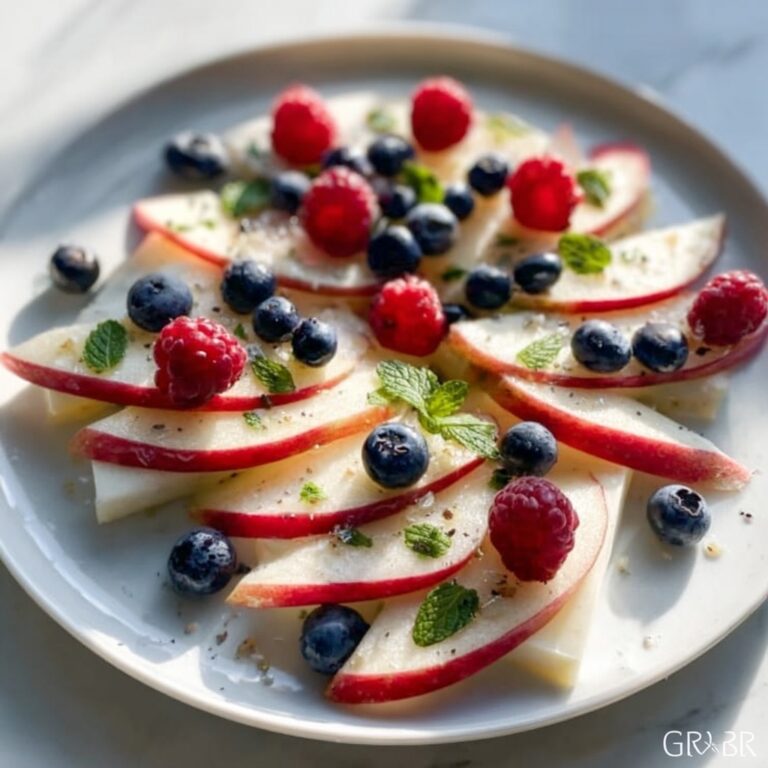 Frozen Yogurt Apple Slice Bark with Berries Recipe