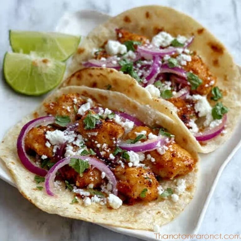 Sticky Lime Honey Chicken Tacos Recipe