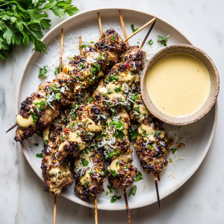 Garlic Parmesan Chicken Skewers Recipe