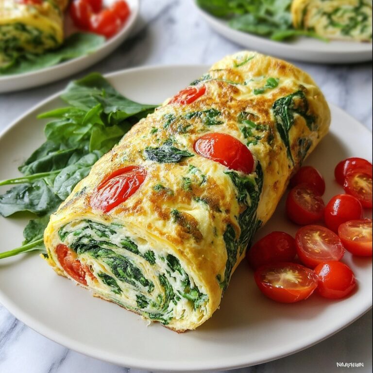 Tasty Rolled Spinach Omelet Recipe for a Healthy Start Recipe