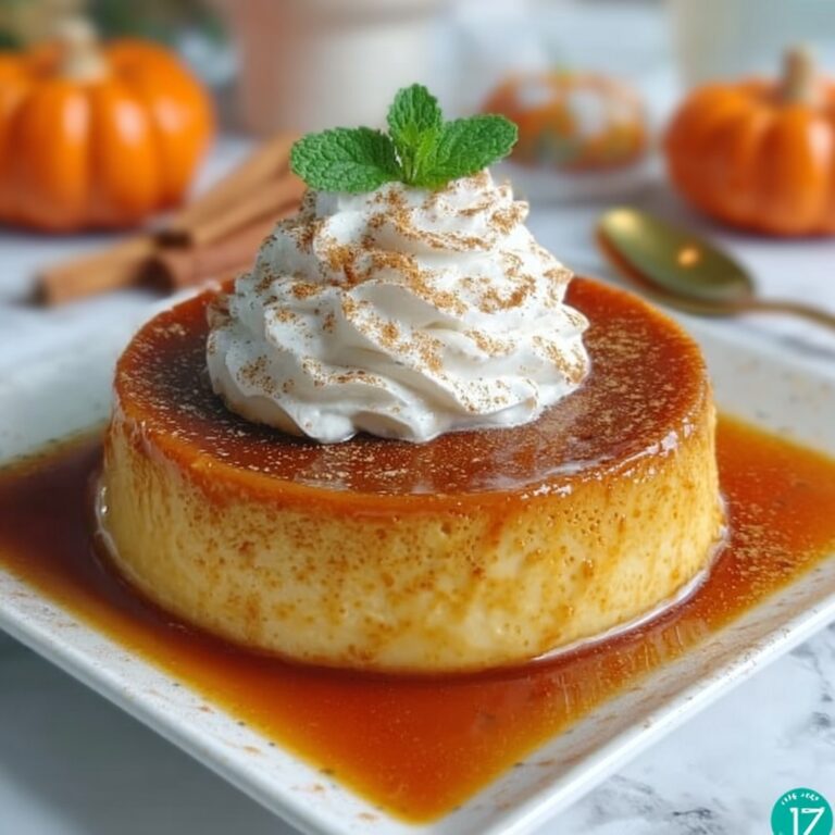 Caramelized Pumpkin Custard with Rustic Caramel Top Recipe