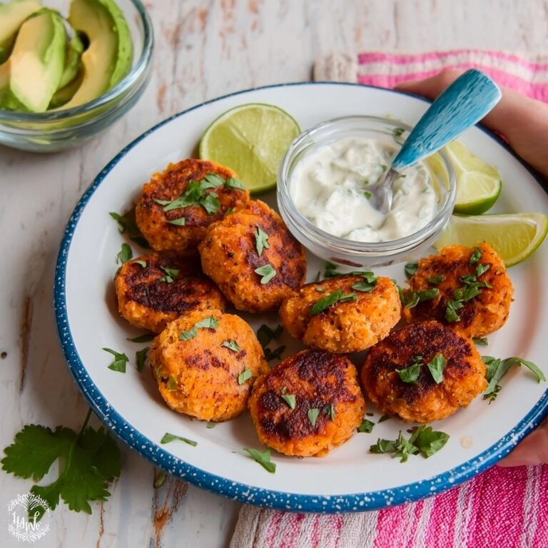 Salmon Fish Cakes with Avocado and Yogurt & Lime Dressing Recipe