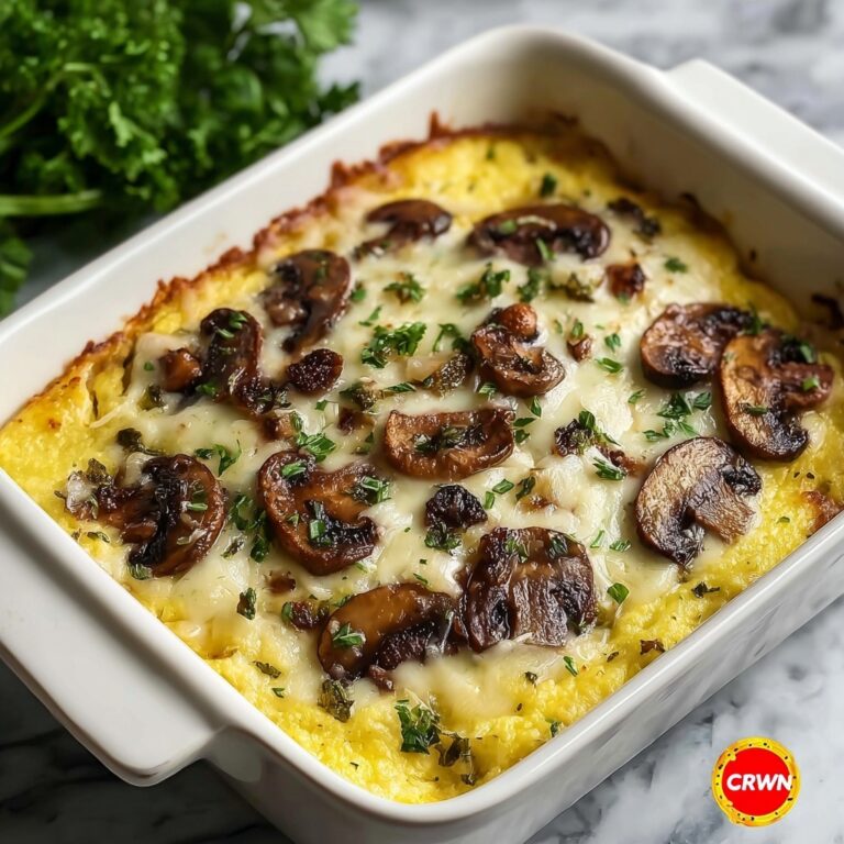 Heavenly Mushroom Polenta Casserole for Cozy Family Nights Recipe